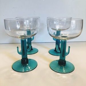 Margarita Cactus Glasses Set of 4